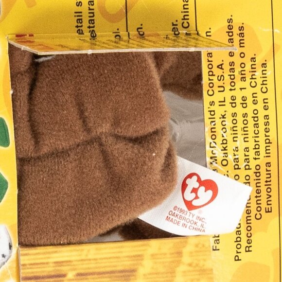 Britannia The Bear 1999 McDonalds Ty Beanie Baby Rare Errors 1993 OakBrook Colle - Picture 4 of 4